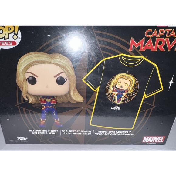 Marvel's Captain Marvel - Glow in the Dark Pop/T-Shirt (L) - FUN|KO POP! TEES - Picture 8 of 12